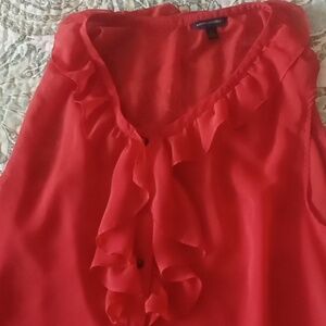 Banana Republic red blouse